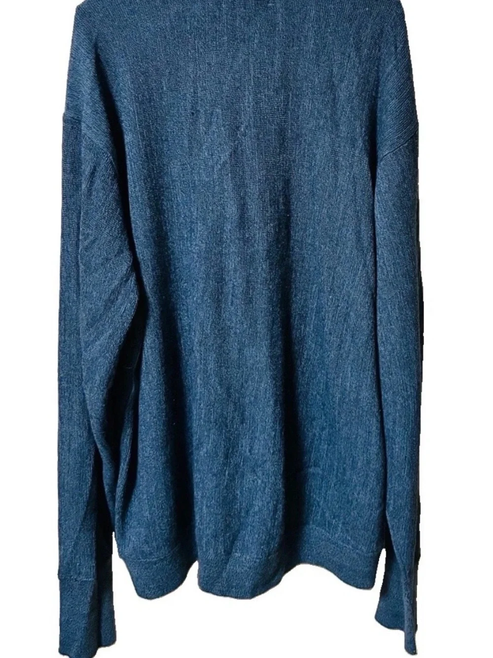 Men's Cypress Links vintage Blue Windowpane Button-Up Knit Cardigan SZ XXL